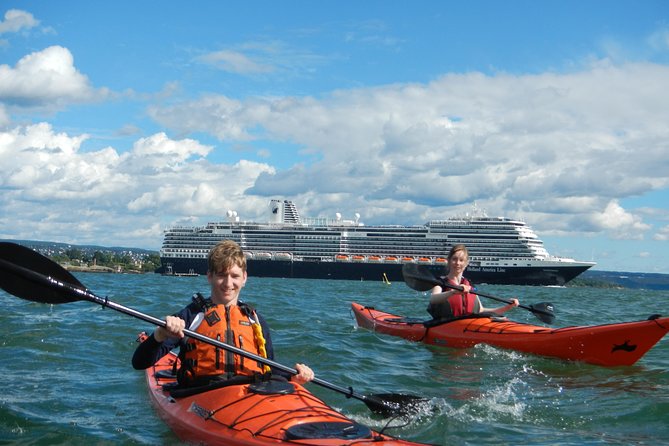 2- hour kayak trip on the Oslo Fjord - Paddling past the marina and houseboats