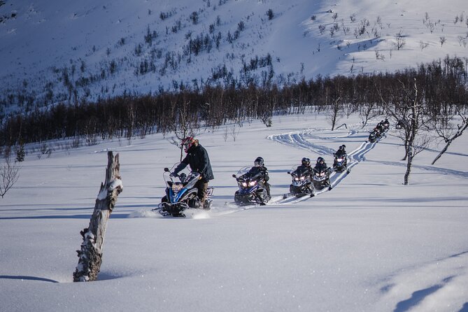 Adventure Snowmobile Safari - Soup and stories inside the Sámi lavvu