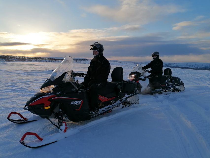 Alta: Guided Snowmobile Safari on Finnmarksvidda With Snacks - Crossing frozen lakes and open snow