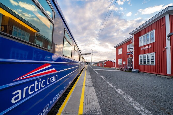 Arctic Train - The Northernmost Railway in Norway - Leaving Narvik and climbing above the fjord