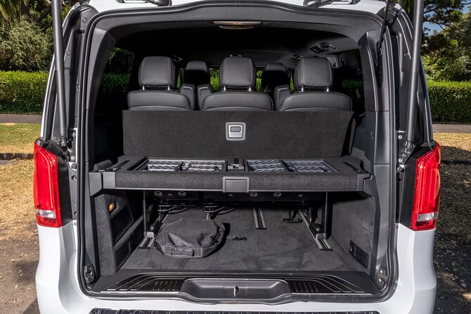 Arrival Private Transfer from Bergen Airport BGO to Bergen by luxury minivan - A private Mercedes EQV for up to six passengers