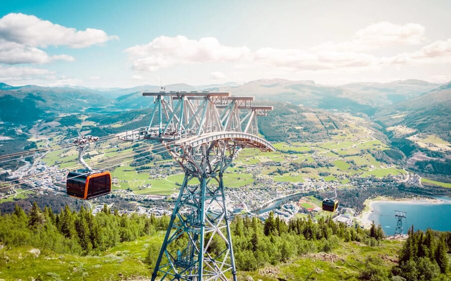 Bergen: Hardangerfjord, Voss Gondola & 3 Great Waterfalls - The Voss Gondola gives you mountain views with little effort