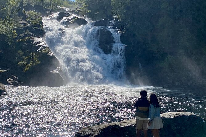 Bergen in a day, Guided tour: Old Town, Waterfalls & Waffles - Fossen Bratte begins the waterfall chase