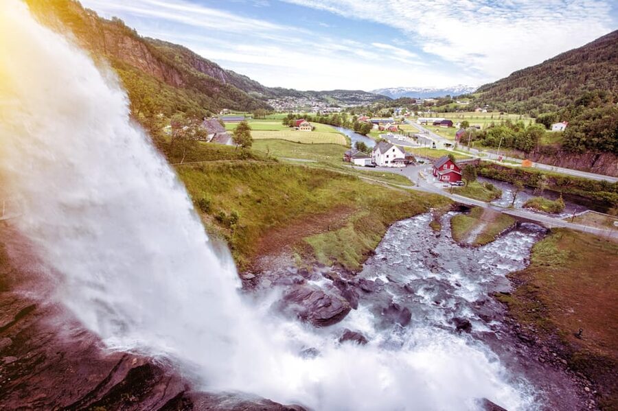 Bergen: Private Waterfalls and Wonders of Fjord Norway - Crossing Hardanger Bridge into Hardangerfjord
