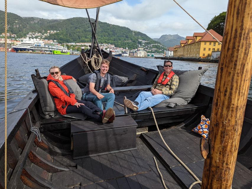 Bergen: Viking Ship Sailing Experience and Sightseeing Trip - Raising the square sail and taking part