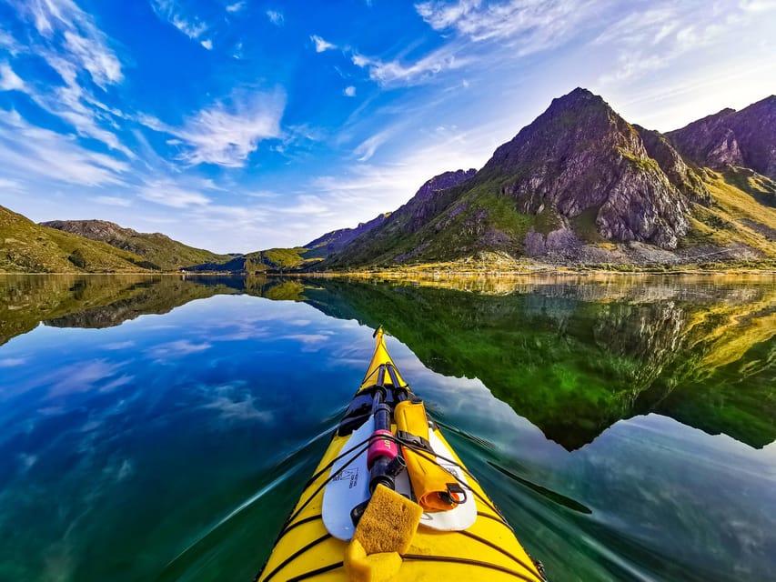 Bøstad: Kayaking Tour in Lofoten with Snacks - What the $75 price includes