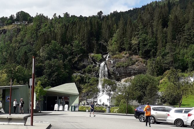 Bride's Veil and Steinsdalsfossen waterfalls with sceneries of Hardanger Fjord - What the private format is worth