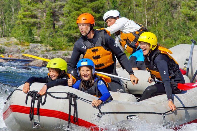 Child Appropriate Family Rafting in Dagali near Geilo, Norway - Warm gear, hot showers, and a snack afterward