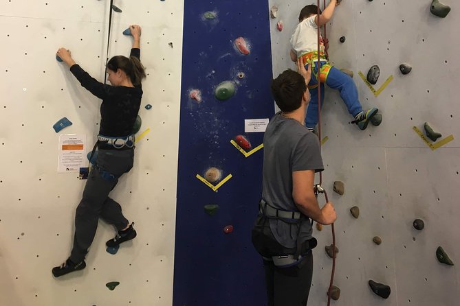 Climb one of Norway's Highest Indoor Climbing Wall - Auto-belays make solo climbing easier