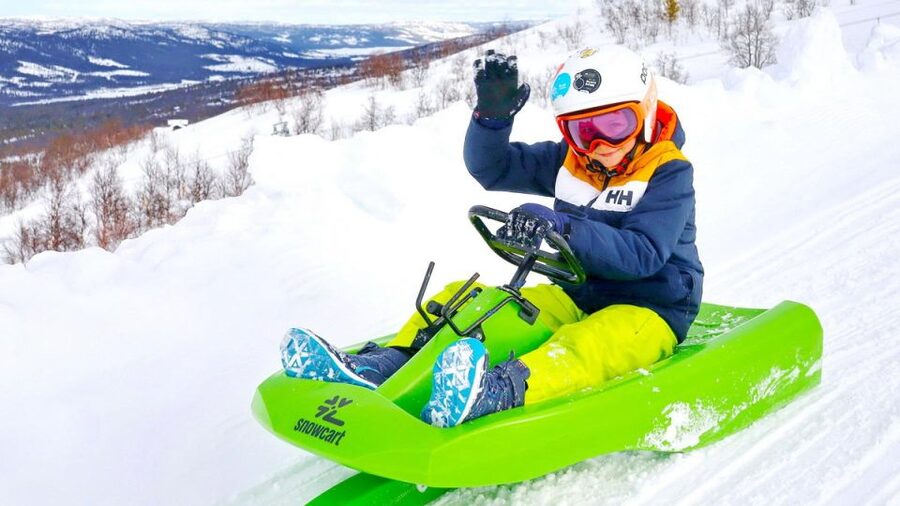 Dagali: 2-Hour Racing Toboggan Adventure - Learning the steering wheel and brake