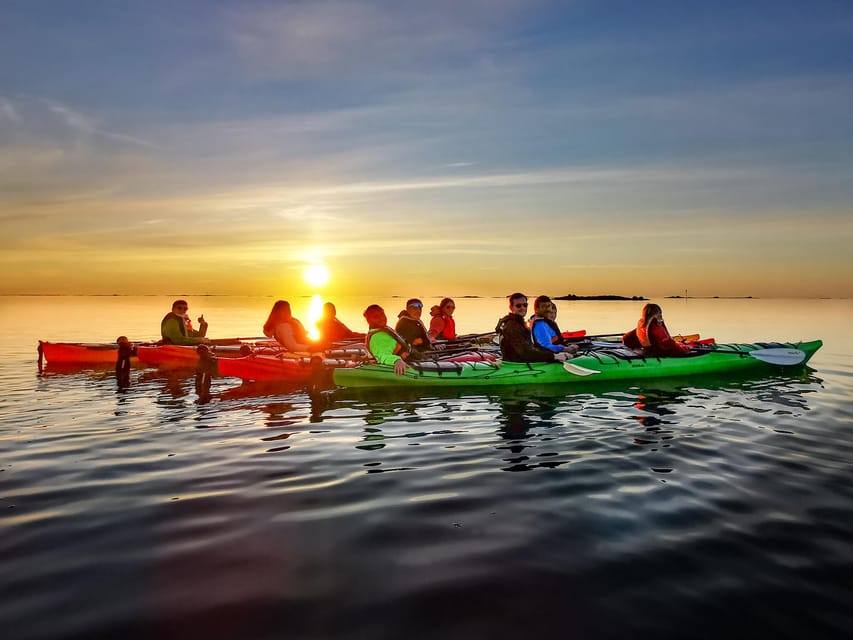 Eggum: Lofoten Islands Midnight Sun Kayak Tour - Getting comfortable in the double kayaks