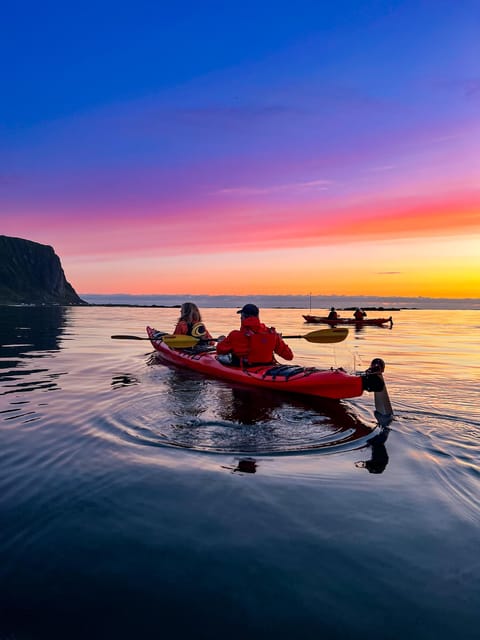 Eggum: Lofoten Islands Midnight Sun Kayak Tour - The island stop, tea, snacks, and local stories