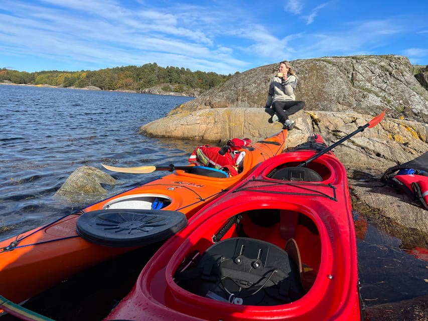 Færvik: Raet National Park Sea Kayaking Trip - Paddling toward Gjessøya and Merdø
