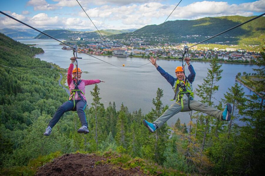 Feel the adrenaline in Mosjøen Zipline - From Ytterøra 23 to the Sherpa Path