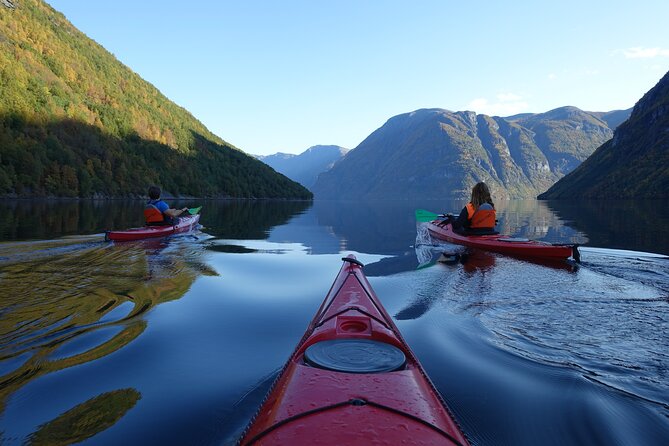 Fjord paddle in Hellesylt - Half Day Kayaking Tour - A family outing, with a few sensible limits