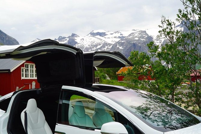 Fjord Sightseeing - Eco friendly Tesla Model X - Fjords, mountains, and the value of stopping often