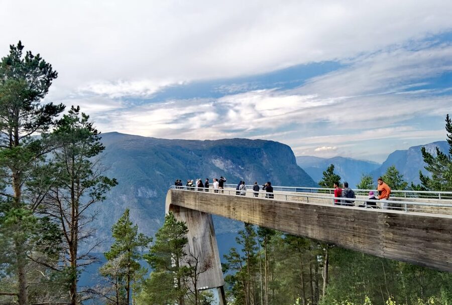 Flåm Flexible Tour with Stegastein, cruise and train include - Flåm and the Stegastein viewpoint