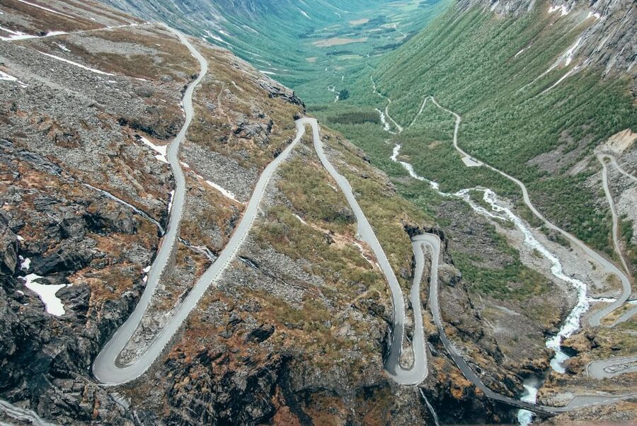From Ålesund: Trollstigen Sightseeing Village & Fjord Tour - Troll Wall and the route through Åndalsnes