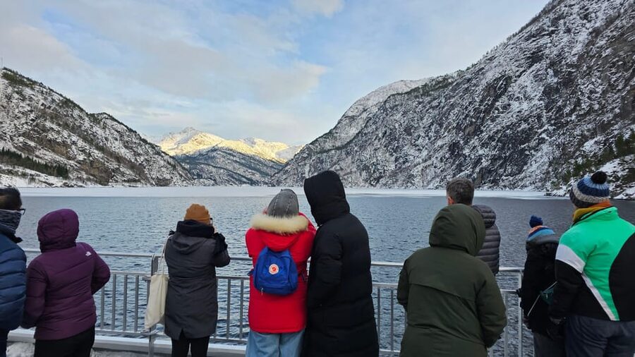 From Bergen: The Original Fjord Cruise to Mostraumen - Winter ice, rain, and changing routes