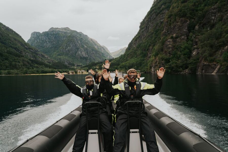 From Norheimsund: Hardangerfjord & Fyksesund RIB Fjord Tour - From Thon Hotel Sandven to the open fjord