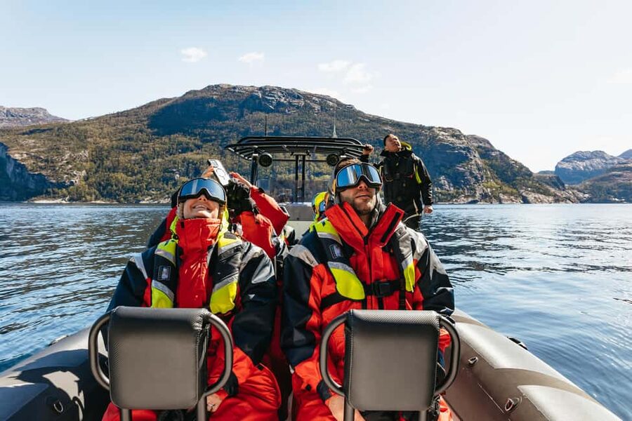 From Stavanger: Lysefjord Sightseeing RIB Boat Tour - The long walls of Lysefjord