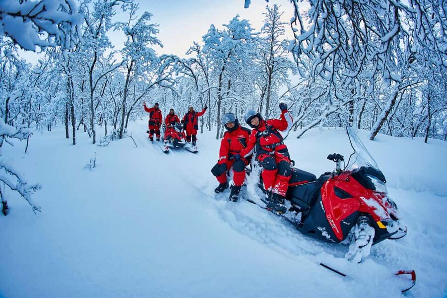From Tromsø: Lyngen Alps Guided Snowmobile Tour - Photo stops and mountain views