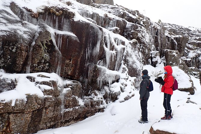 Guided winter hike to Pulpit Rock Preikestolen - Walking toward the Pulpit Rock summit