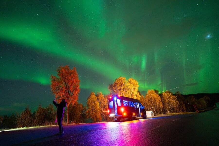 Harstad: Northern Lights Hunt on Hinnøya Island - The four-hour hunt by van