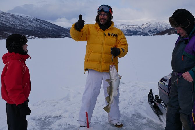 Ice Fishing On The Fjord - The Lyngen Alps view is part of the value