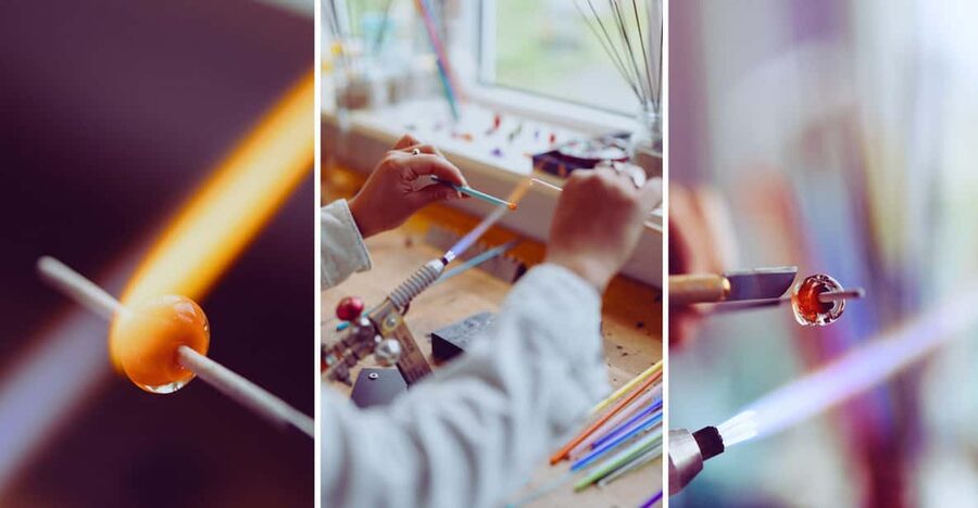 Kabelvåg: Glass Jewelry Workshop - Choosing colors and shaping your first beads