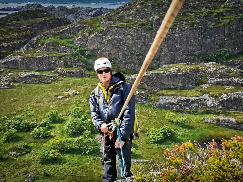 Lofoten: Full Day Combo tour, (kayaking and rappelling) - The secret landing place and bonfire lunch