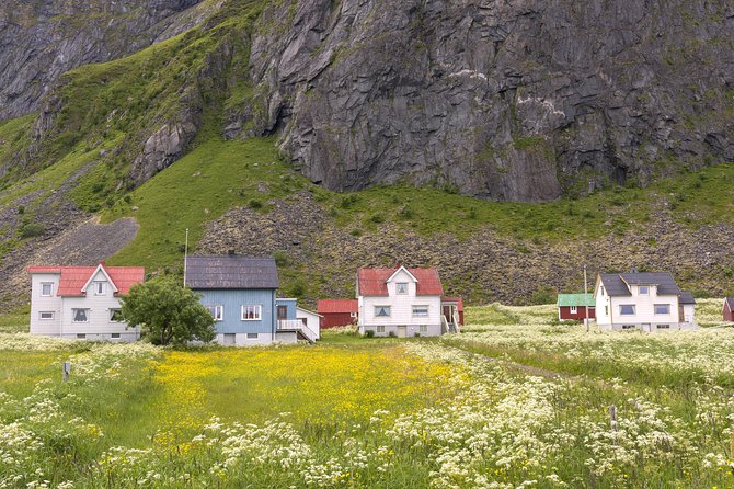 Lofoten Summer Panoramic Tour - Gimsøya shifts the mood from village to open coast