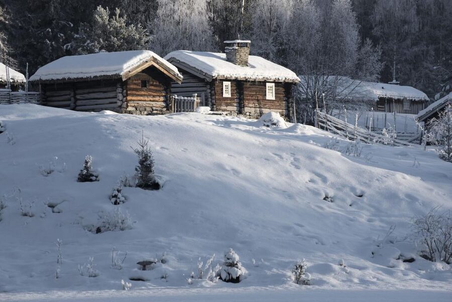 Maihaugen Museum/The Norwegian Olympic Museum, Lillehammer. - The Norwegian Postal Museum in summer