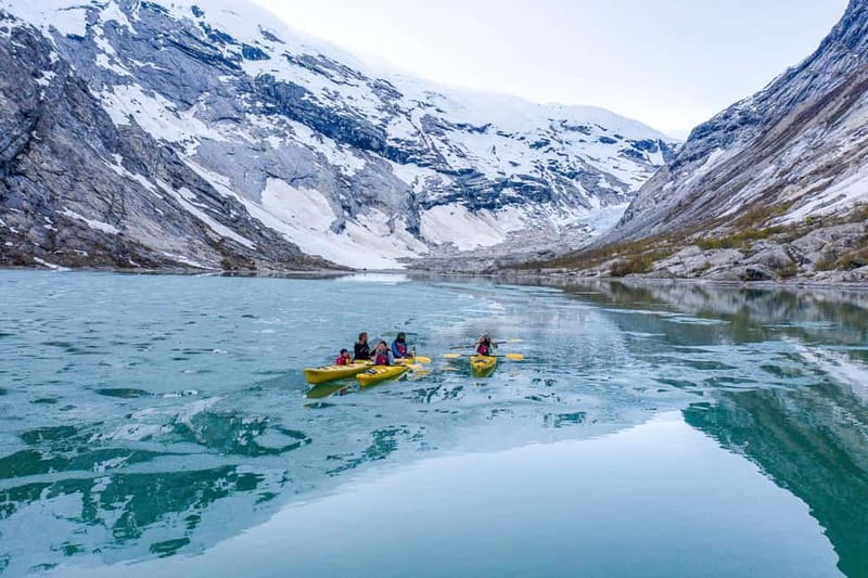 Nigards: Kayaking and Glacier Hike - Kayaking across a glacial lake