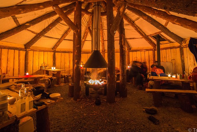 Night Reindeer Sledding with Camp Dinner and Chance of Northern Lights - The sleigh ride is gentle, short, and weather dependent
