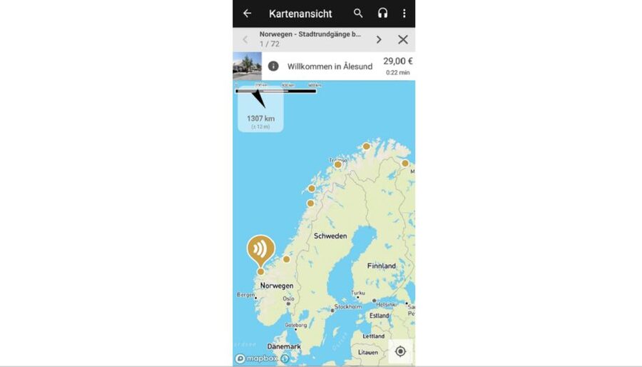Norwegian Coastal Cities: Smartphone Audio Guide App - How the Audio Guide Fits a Norwegian Coastal Voyage