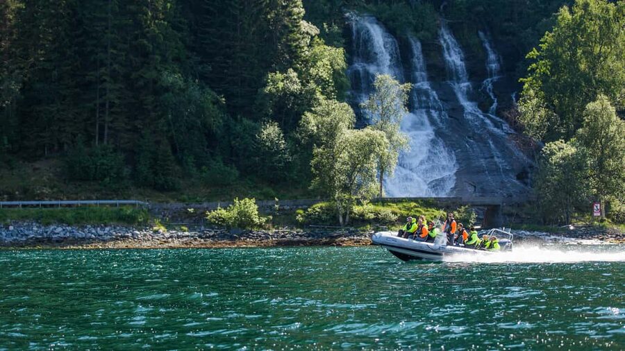 Olden: Nordfjord RIB Boat Tour with Live Commentary - Finding Olden Active Beside the Cruise Dock