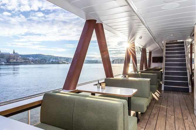 Oslo fjord 3-Course Dinner Cruise with Live Music - Dining inside, then stepping onto the top deck