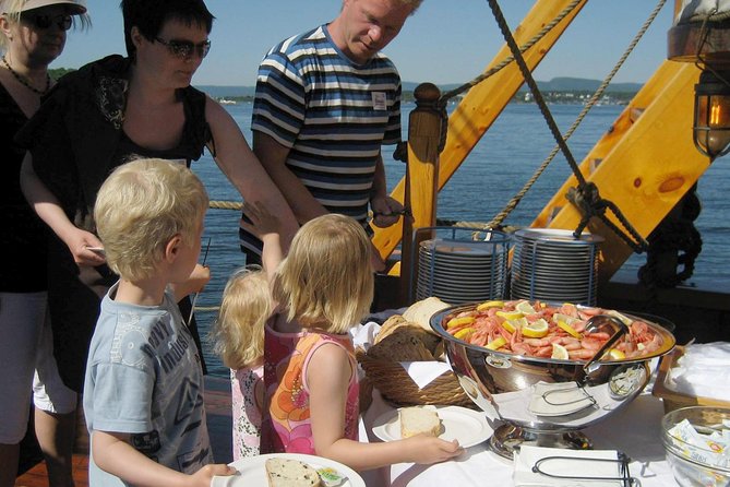 Oslo Fjord Evening Cruise with Shrimp Buffet on a Sailing Ship - Leaving Oslo behind from Rådhusbrygge 3