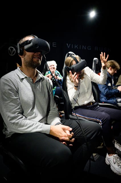 Oslo: Viking Planet Entry Ticket - The Helmet uses the full width of the room
