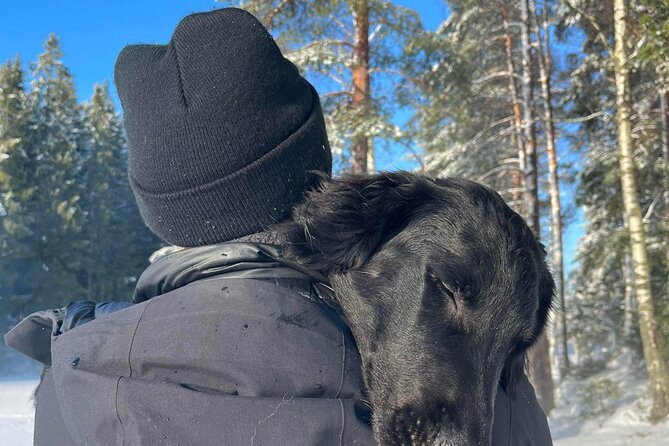 Oslo: Winter wonderland forest hike & campfire with a dog - From Kolbotn station to the forest