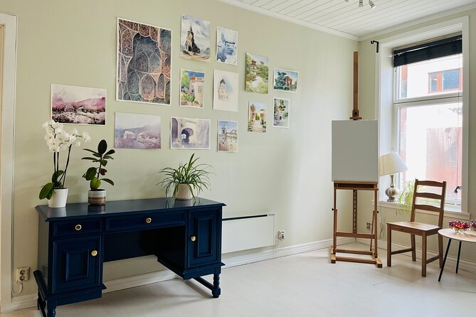 Paint Norwegian landscape with watercolor in Bergen - Creating your Norwegian scene