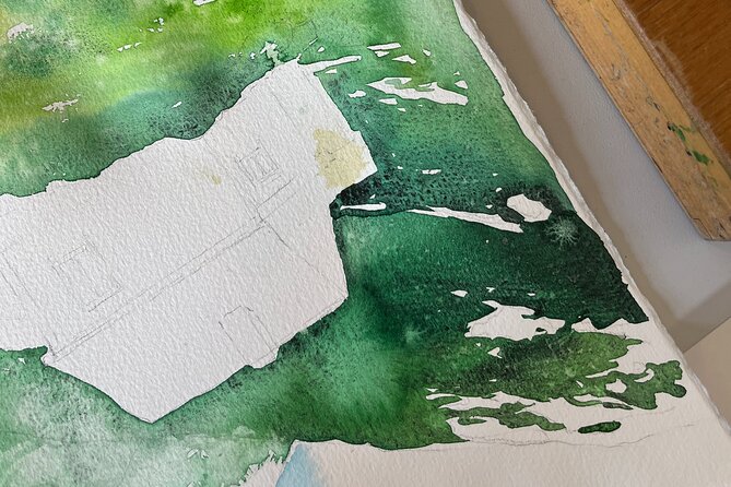 Paint Norwegian landscape with watercolor in Bergen - What the 2.5-hour schedule gives you
