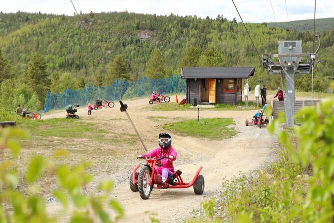 Racing Mountain Cart in Dagali near Geilo, Norway - The ride begins at Dagali Ski Center