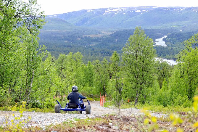 Racing Mountain Cart in Dagali near Geilo, Norway - Riding 570 meters uphill on the ski lift