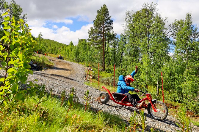 Racing Mountain Cart in Dagali near Geilo, Norway - Learning the cart before the first descent