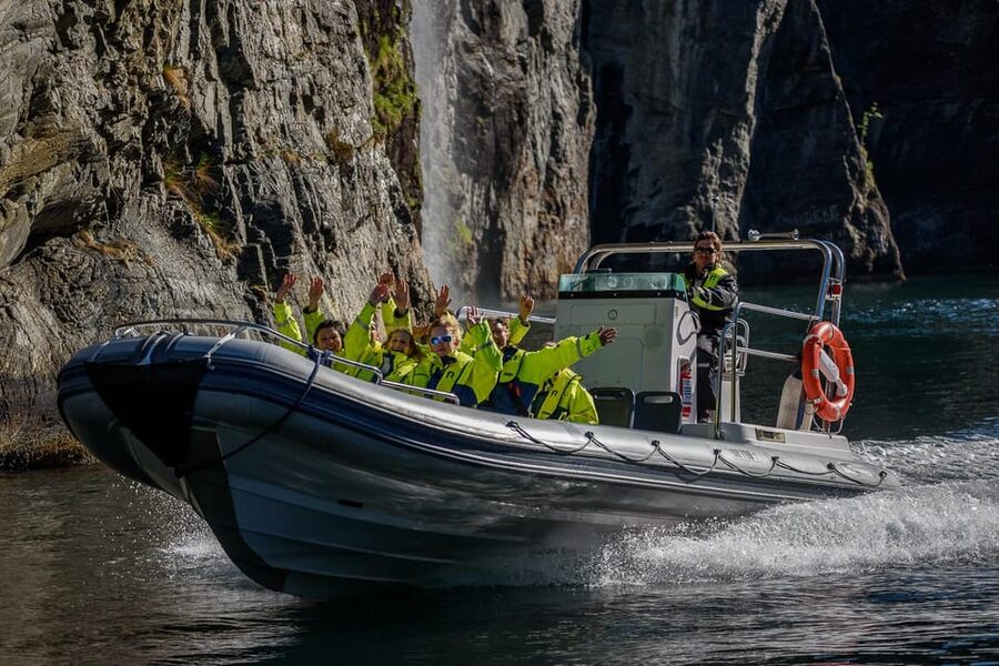 RIB Geiranger - Fjordsafari - Suits, goggles, and the open-air ride