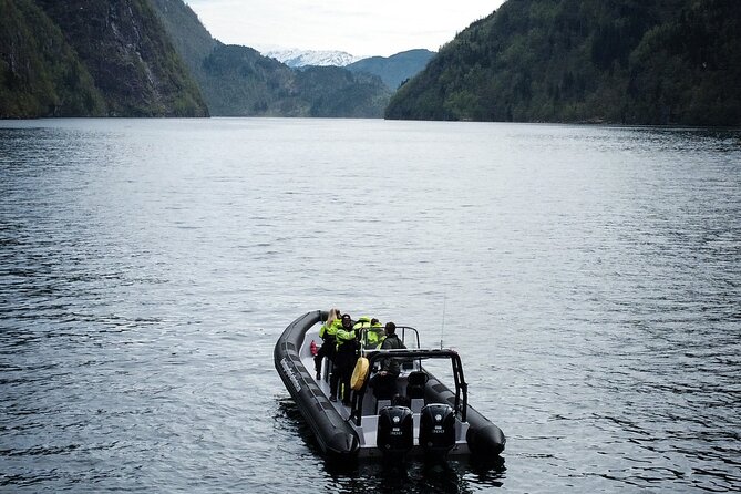 Scenic RIB adventure to Hardangerfjord & Fyksesund from Øystese - Fyksesund and the old village of Botnen