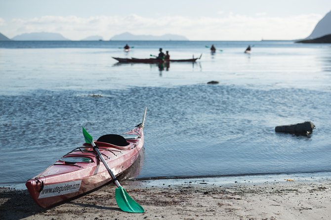 Seakayak And Hike in Ålesund - Crossing Aspevågen toward Slinnings point