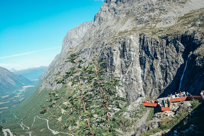 Sightseeing Tour in Trollstigen - Land of Trolls - Stigfossen adds movement and sound